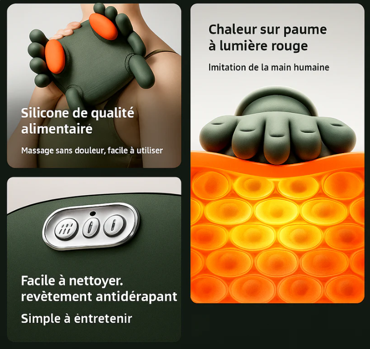 Komtru - Matériel de massage chauffant à emporter avec soi